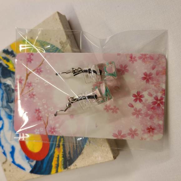 FRUIT LEMONADE JAR EARRINGS - Picture 3 of 3